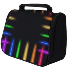 Neon Light Abstract Pattern Full Print Travel Pouch (big)