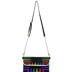 Neon Light Abstract Pattern Mini Crossbody Handbag by Mariart