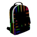 Neon Light Abstract Pattern Flap Pocket Backpack (Small) View2