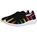 Neon Light Abstract Pattern Men s Slip On Sneakers View2