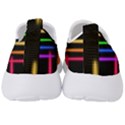 Neon Light Abstract Pattern Men s Slip On Sneakers View4