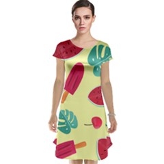 Watermelon Leaves Strawberry Cap Sleeve Nightdress