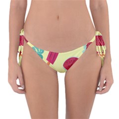 Watermelon Leaves Strawberry Reversible Bikini Bottom