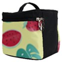 Watermelon Leaves Strawberry Make Up Travel Bag (Small) View2