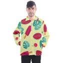 Watermelon Leaves Strawberry Men s Half Zip Pullover View1