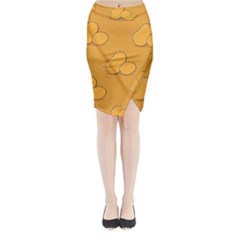 Fresh Potato Root Midi Wrap Pencil Skirt by HermanTelo