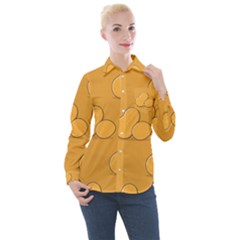 Fresh Potato Root Women s Long Sleeve Pocket Shirt