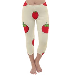 Fresh Tomato Capri Winter Leggings 