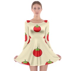 Fresh Tomato Long Sleeve Skater Dress