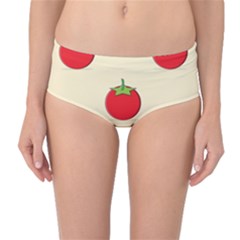 Fresh Tomato Mid-waist Bikini Bottoms