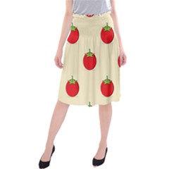 Fresh Tomato Midi Beach Skirt