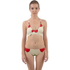 Fresh Tomato Wrap Around Bikini Set by HermanTelo