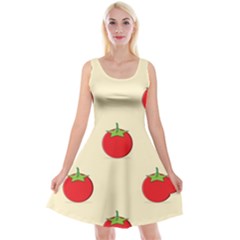 Fresh Tomato Reversible Velvet Sleeveless Dress