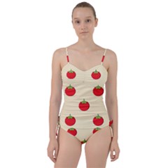 Fresh Tomato Sweetheart Tankini Set