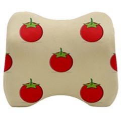 Fresh Tomato Velour Head Support Cushion by HermanTelo