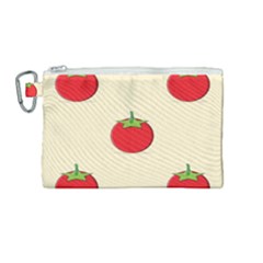 Fresh Tomato Canvas Cosmetic Bag (medium)