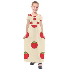 Fresh Tomato Kids  Short Sleeve Maxi Dress by HermanTelo