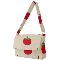 Fresh Tomato Full Print Messenger Bag