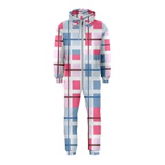 Fabric Textile Plaid Hooded Jumpsuit (kids)