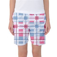 Fabric Textile Plaid Women s Basketball Shorts