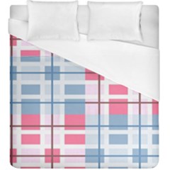 Fabric Textile Plaid Duvet Cover (king Size)