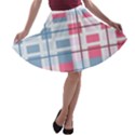 Fabric Textile Plaid A-line Skater Skirt View1