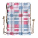 Fabric Textile Plaid Drawstring Bag (Large) View1