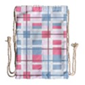 Fabric Textile Plaid Drawstring Bag (Large) View2