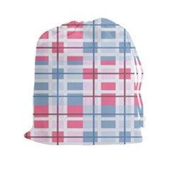 Fabric Textile Plaid Drawstring Pouch (xxl) by HermanTelo