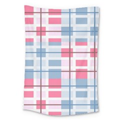 Fabric Textile Plaid Large Tapestry