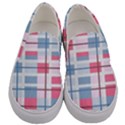 Fabric Textile Plaid Men s Canvas Slip Ons View1