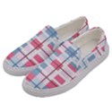 Fabric Textile Plaid Men s Canvas Slip Ons View2