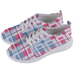 Fabric Textile Plaid Men s Lightweight Sports Shoes by HermanTelo