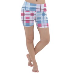 Fabric Textile Plaid Lightweight Velour Yoga Shorts