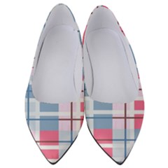 Fabric Textile Plaid Women s Low Heels by HermanTelo