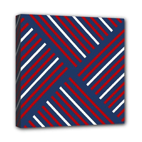 Geometric Background Stripes Mini Canvas 8  X 8  (stretched)