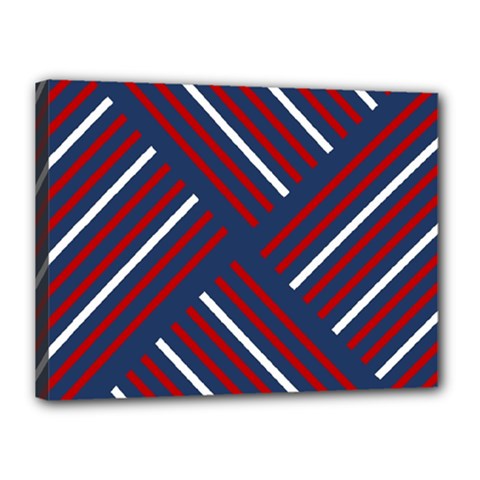 Geometric Background Stripes Canvas 16  X 12  (stretched)