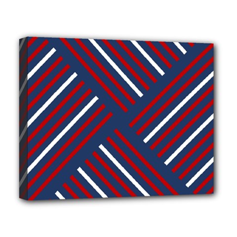 Geometric Background Stripes Deluxe Canvas 20  X 16  (stretched)