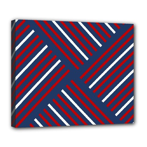 Geometric Background Stripes Deluxe Canvas 24  X 20  (stretched) by HermanTelo