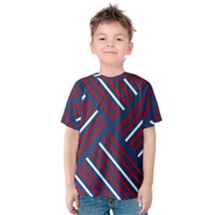 Geometric Background Stripes Kids  Cotton Tee