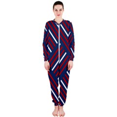 Geometric Background Stripes Onepiece Jumpsuit (ladies) 