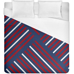 Geometric Background Stripes Duvet Cover (king Size)