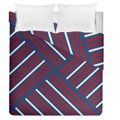 Geometric Background Stripes Duvet Cover Double Side (queen Size)