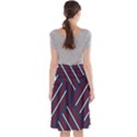 Geometric Background Stripes Midi Beach Skirt View2