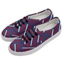 Geometric Background Stripes Women s Classic Low Top Sneakers View2