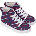 Geometric Background Stripes Kids  Hi-Top Skate Sneakers View3