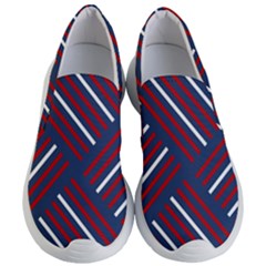 Geometric Background Stripes Women s Lightweight Slip Ons