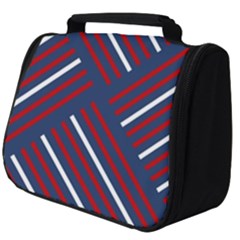 Geometric Background Stripes Full Print Travel Pouch (big) by HermanTelo