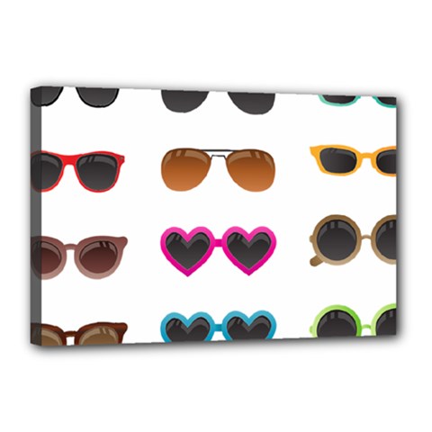 Eyeglasses Canvas 18  X 12  (stretched)