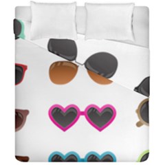 Eyeglasses Duvet Cover Double Side (california King Size) by HermanTelo